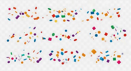 Obraz premium Joyful Geometric Showers AI Generated