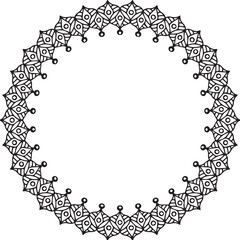 Beautiful flower art and mandala vector design