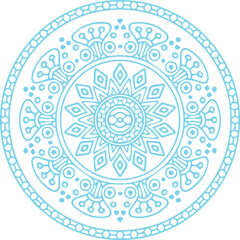 Beautiful flower art and mandala vector design