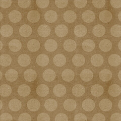Polka dots design, Brown background, seamless repeat dots pattern, gift wrap paper