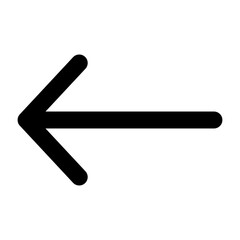 Arrow Thin Left Icon