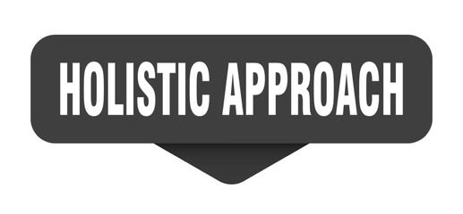 holistic approach sticker. holistic approach sign on transparent background