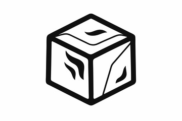 vector illustration of an abstract cube