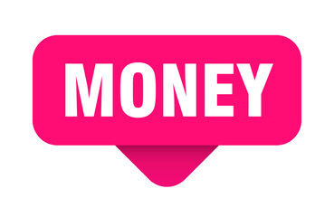 money sticker. money sign on transparent background