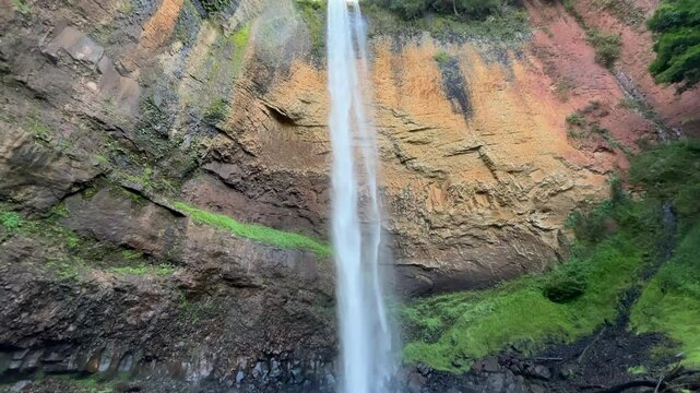 Beautiful and tall waterfall in "Salt&atilde;o" in Brazil.