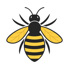Bee Vector Design isolated on a white background