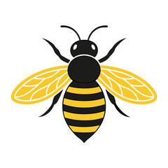 Bee Vector Design isolated on a white background