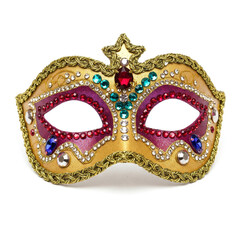 carnival mask on white background