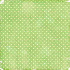 Polka dots design, Green background, seamless repeat dots pattern, gift wrap paper