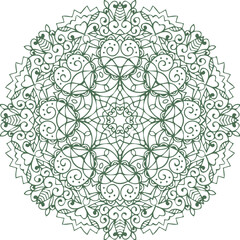 Beautiful flower art and mandala vector design