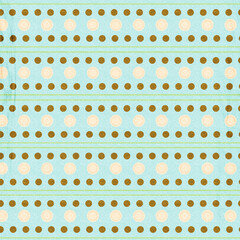 Polka dots striped design, Green background, seamless repeat dots pattern, gift wrap paper