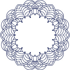 Beautiful flower art and mandala vector design
