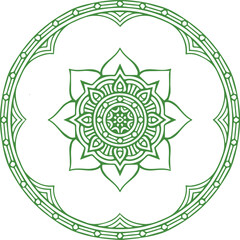 Obraz premium Beautiful flower art and mandala vector design