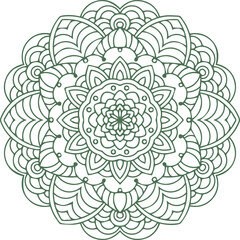 Beautiful flower art and mandala vector design