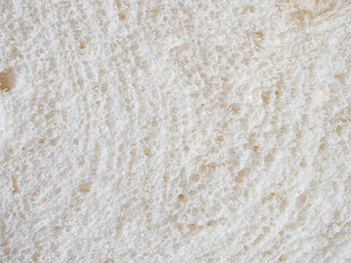 macro of White bread surface, bread background, macro food