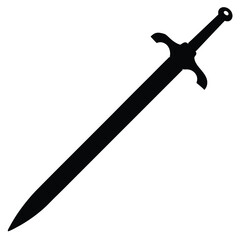 Sword Silhouette Vector