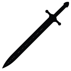 Sword Silhouette Vector