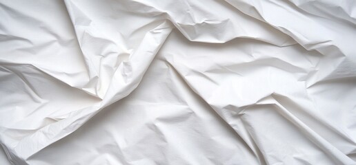 Obraz premium White fabric with folds and creases