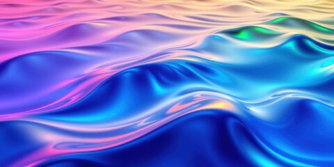 Obraz premium Abstract Colorful Liquid Waves Background Trendy Shiny Fluid Design