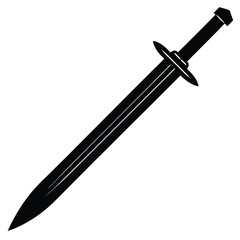Sword Silhouette Vector