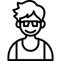 Fototapeta premium Cool Boy Icon