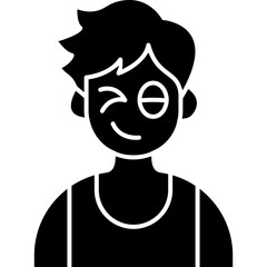 Boy Wink Icon