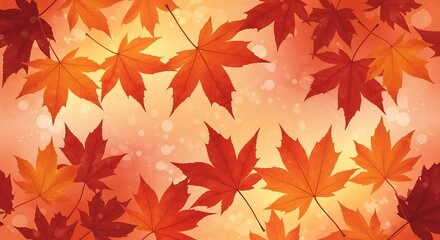 Obraz premium Crimson Whisper of Autumn AI Generated