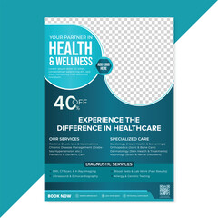 Creative and professional medical flyer design template