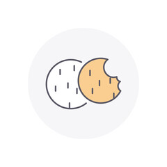 COOKIES vector icon stock illustration