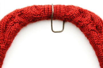 Knitted scarf hanger