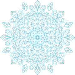 Beautiful flower art and mandala vector design