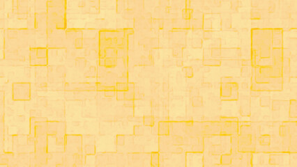 Obraz premium yellow rectangles forming abstract patterns on pale yellow