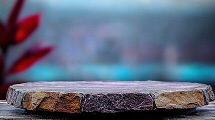 Rustic stone display surface