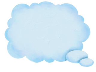 bubble, speech, cloud, think, thinking bubble, light blue cloud, right bubble, text speech, think text,  chat, talk, illustration, communication, message, balloon, speech bubble