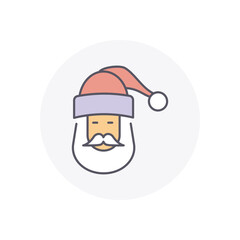 SANTA  vector icon stock illustration