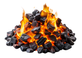 burning coals clipart image on transparent background