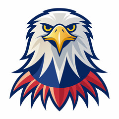 american eagle with flag