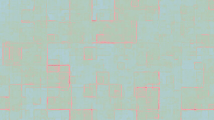 Abstract Geometric Pattern with Soft Pastel Squares and Lines