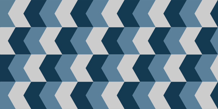 Abstract geometric seamless pattern with diamond shape in dark n light blue on white background.Vector illustration.For masculine shirt lady dress textile cover wallpaper all over print