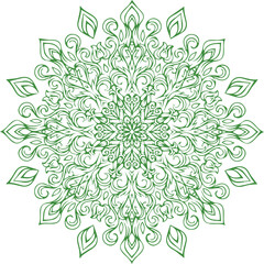 Beautiful flower art and mandala vector design