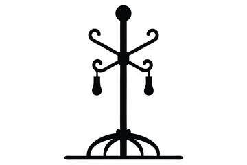 black and white chandelier