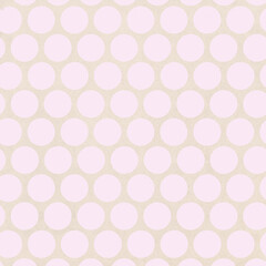 Polka dots design, Pink background, seamless repeat dots pattern, gift wrap paper