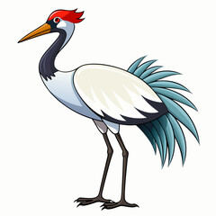 Obraz premium bird, flamingo, animal, stork, vector, nature, crane, wildlife, illustration, heron, birds, beak, white, silhouette, black, wild, cartoon, animals, zoo, pink, feather, wing, isolated, cute, art