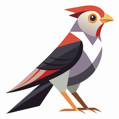 bird on a white background