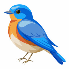 blue bird on a branch