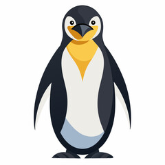 penguin on white