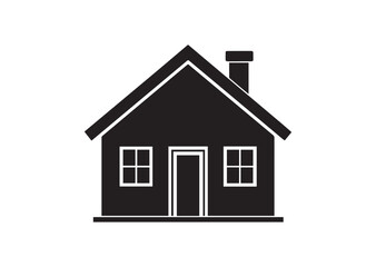 Home silhouette vector, home icon symbol Vector