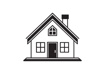 Home silhouette vector, home icon symbol Vector