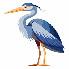 vector illustration of a stork