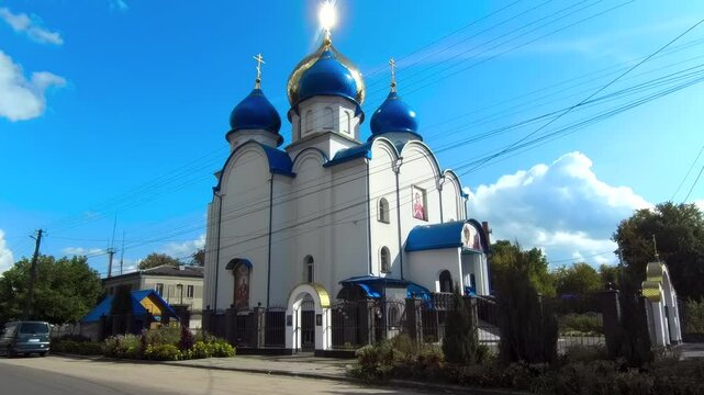 Annunciation Cathedral in Korostyshiv, Zhytomyr Oblast, Ukraine &ndash; Street View